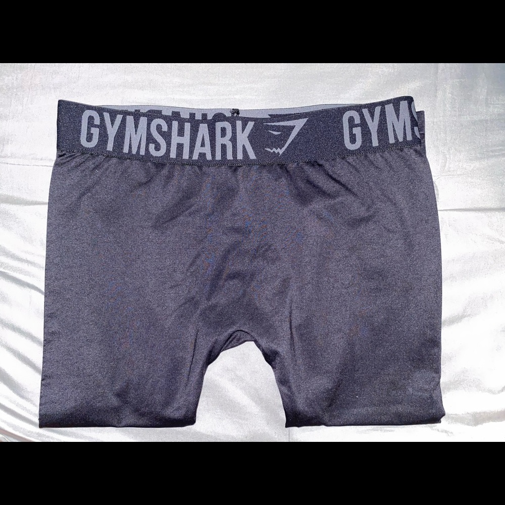 New Gym Shark Calf Length Black Tights